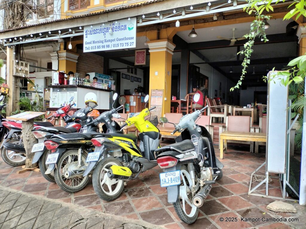 good morning kampot guesthouse in cambodia