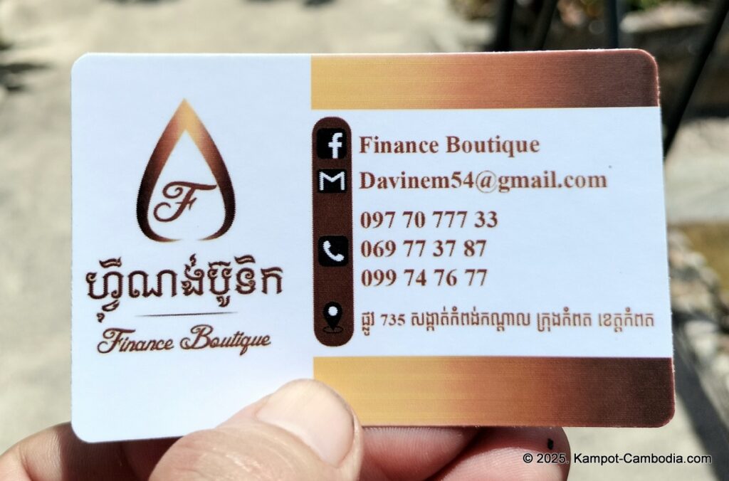 finance resort and cafe in kampot cambodia