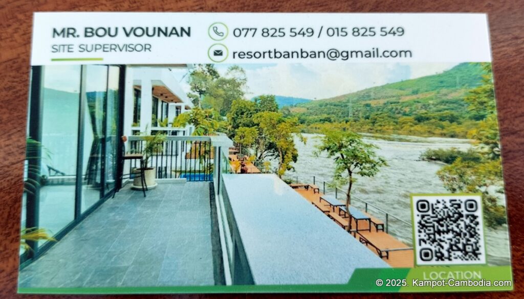 ban ban resort kampot cambodia