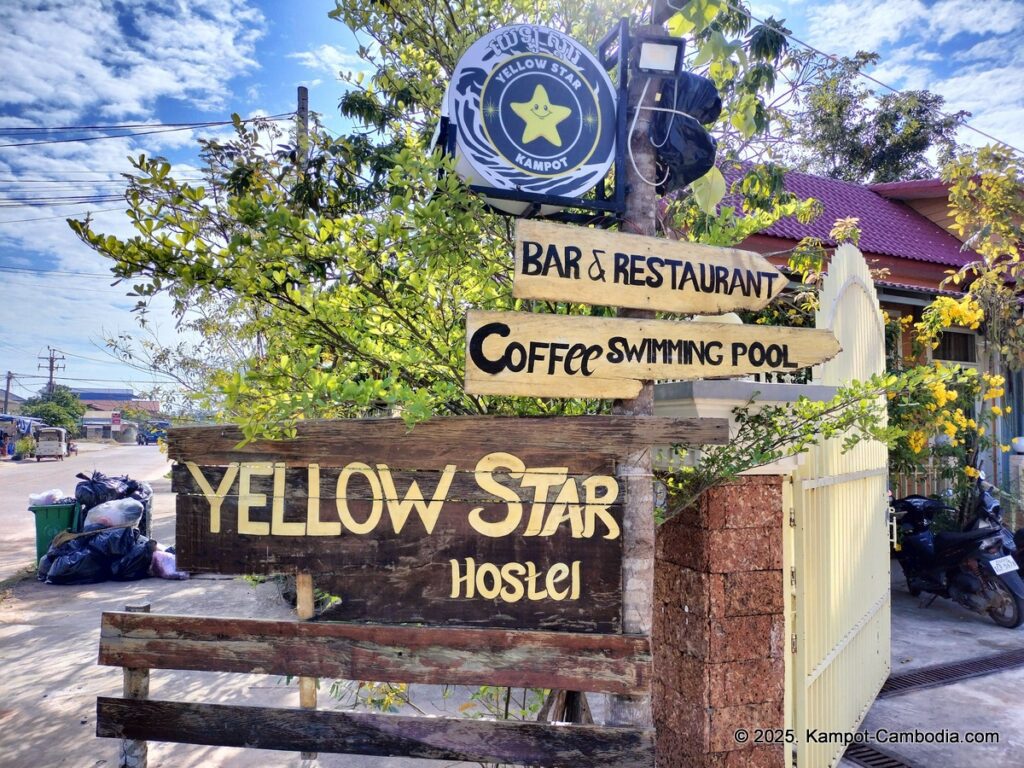 yellow star hostel in kampot cambodia