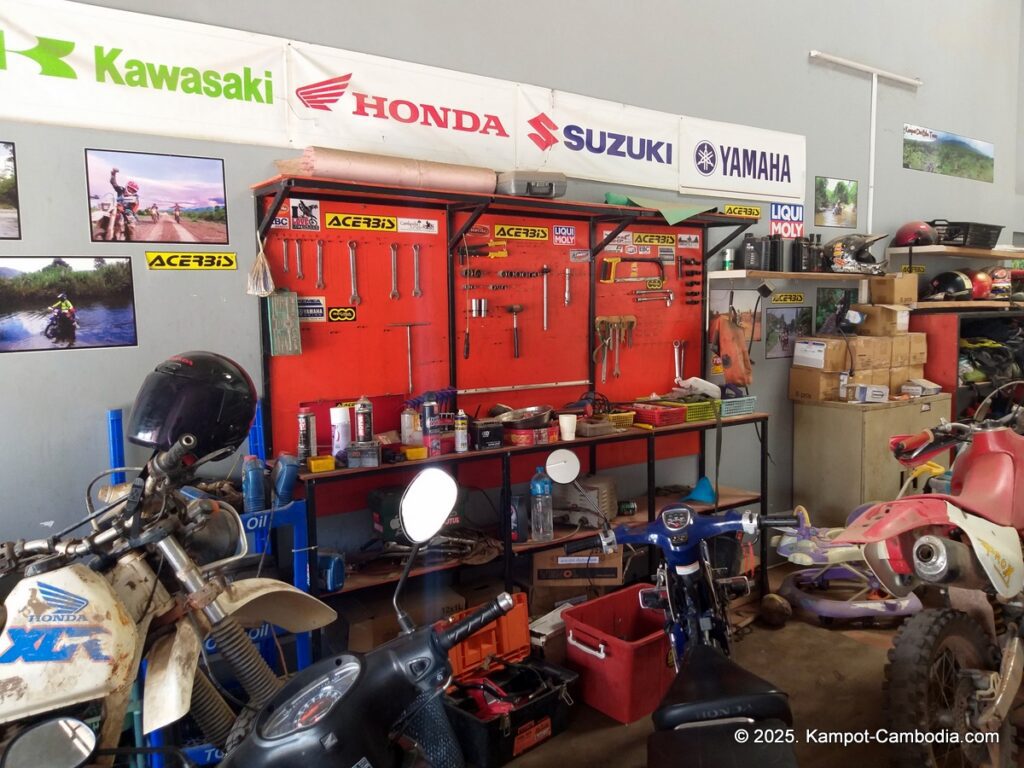 kampot dirt bike shop in cambodia