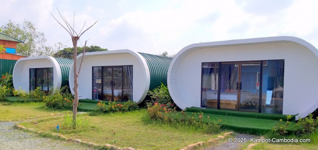 railway bridge bungalows in kampot cambodia