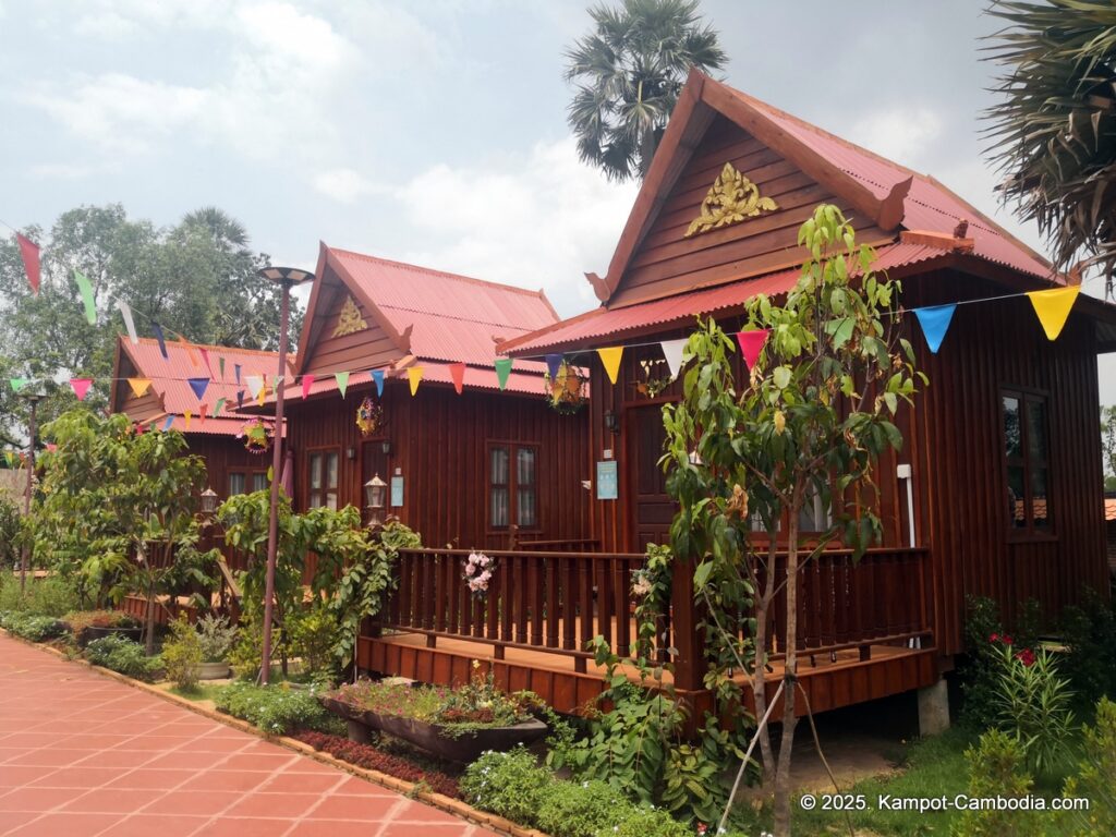 Mlup tnout dorng prek resort in Kampot, Cambodia