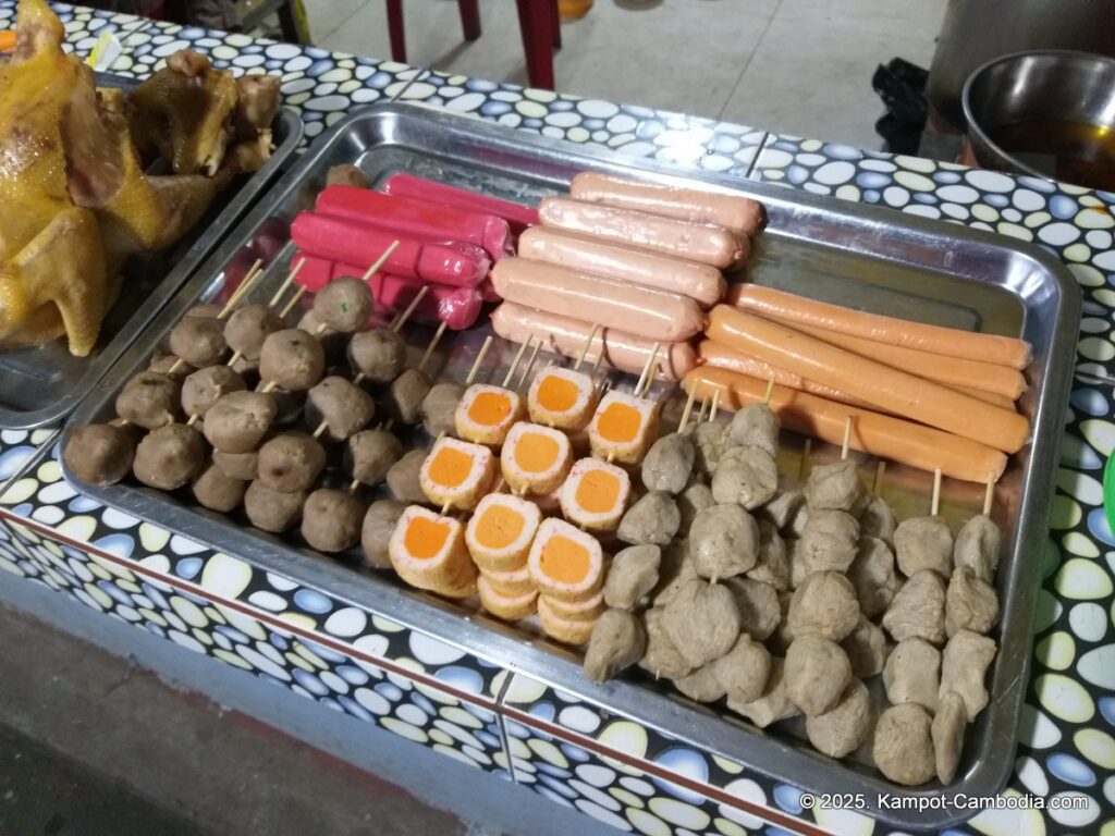 kampot night market in cambodia