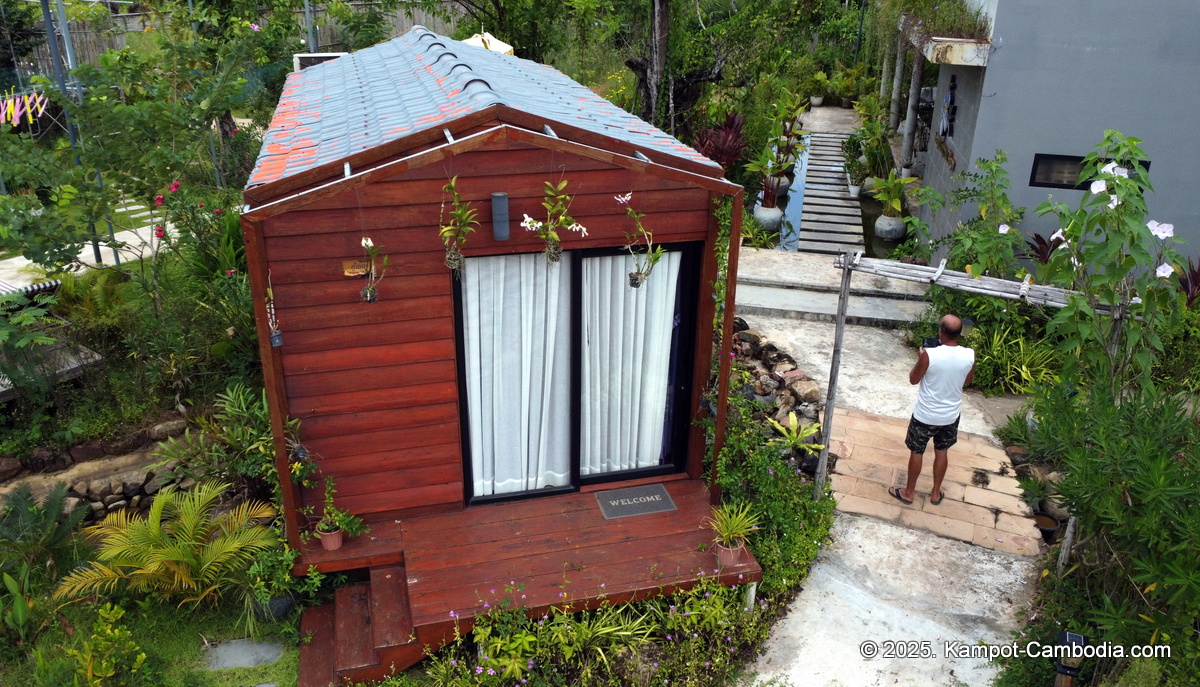 kampot tropical village in cambodia