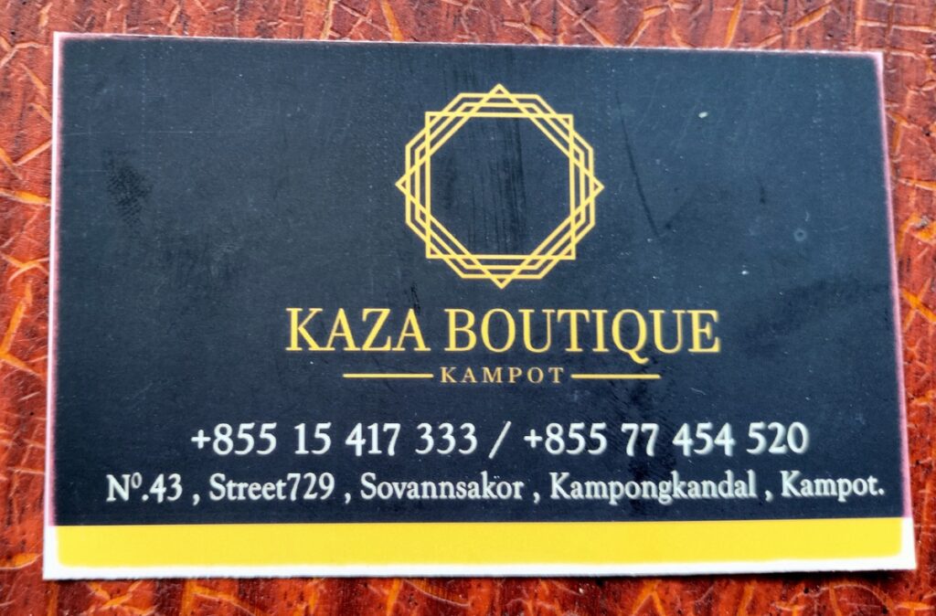 kaza boutique kampot cambodia