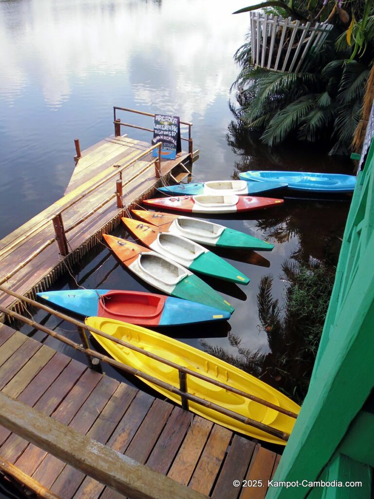 arcadia backpacker River in Kampot cambodia