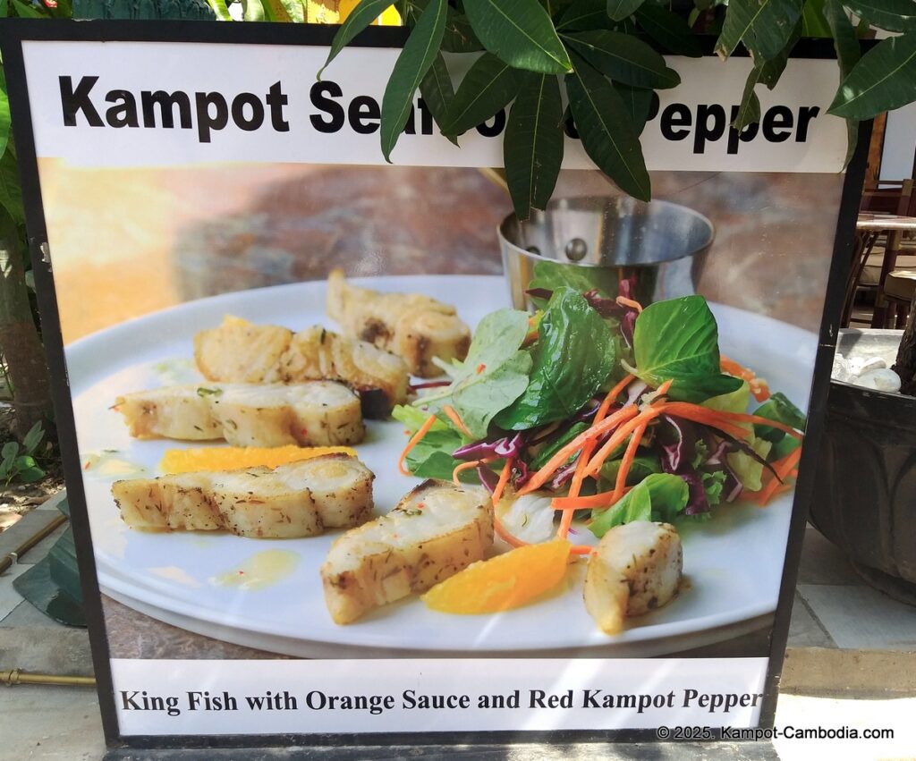 kampot seafood & pepper restaurant in kampot, cambodia