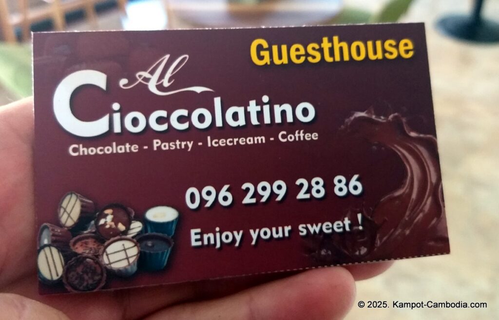 al cioccoloatino italian wood fired pizza and chocolate in kampot cambodia