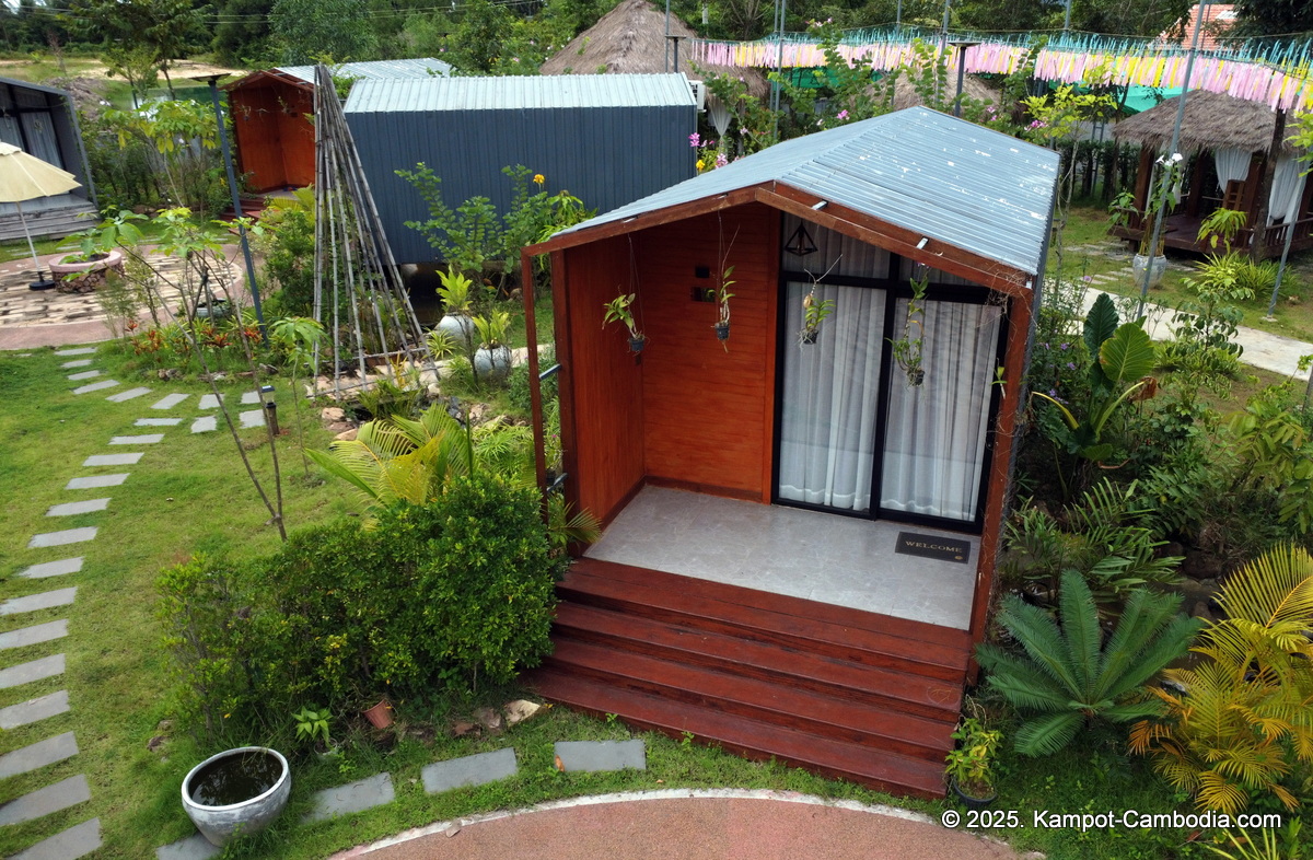 kampot tropical village in cambodia