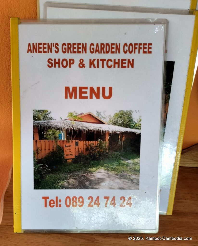 aneen's green garden kitchen in kampot cambodia