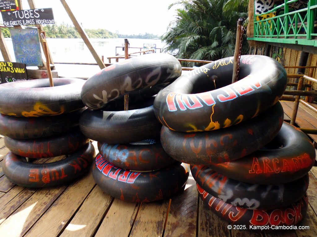 arcadia backpacker River in Kampot cambodia