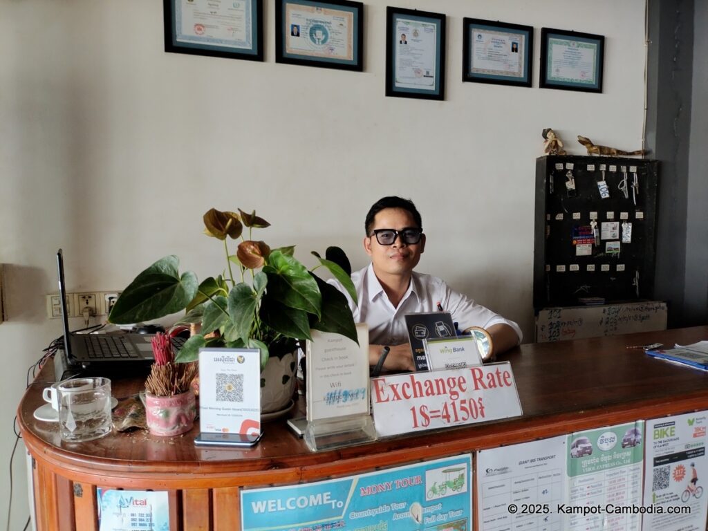 good morning kampot guesthouse in cambodia