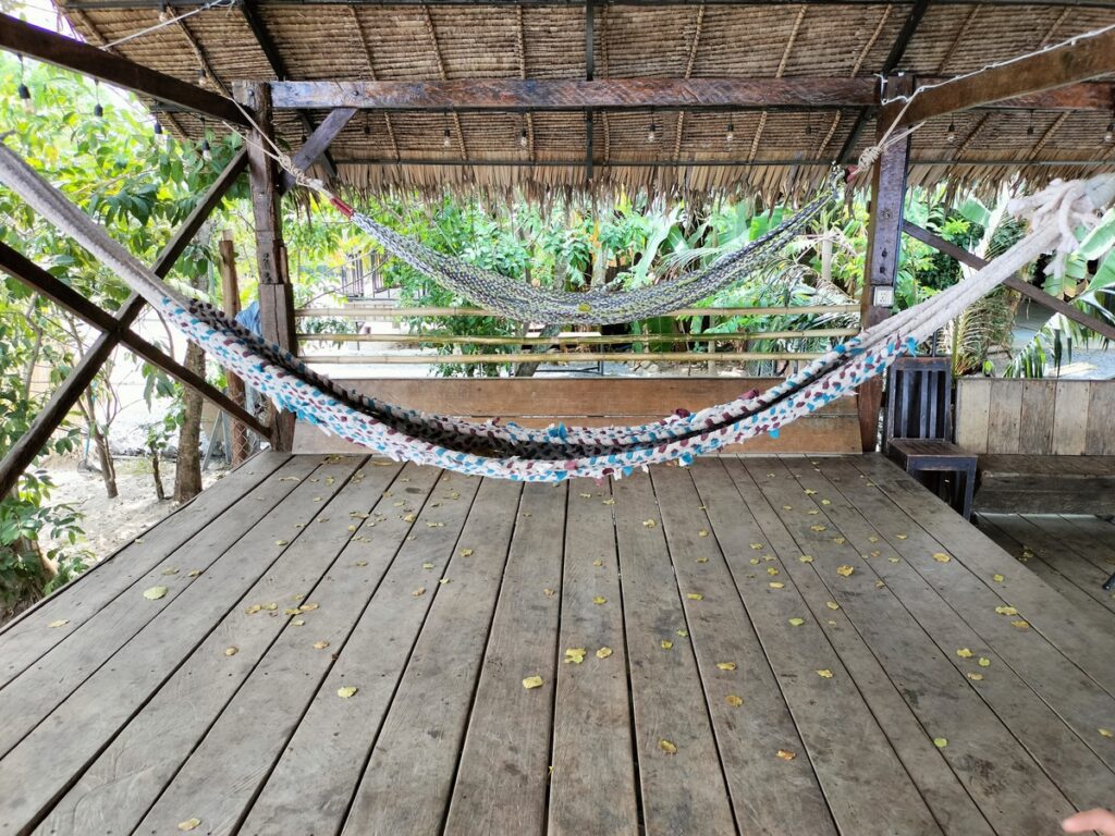 high tide in kampot cambodia. dog bar and lounge