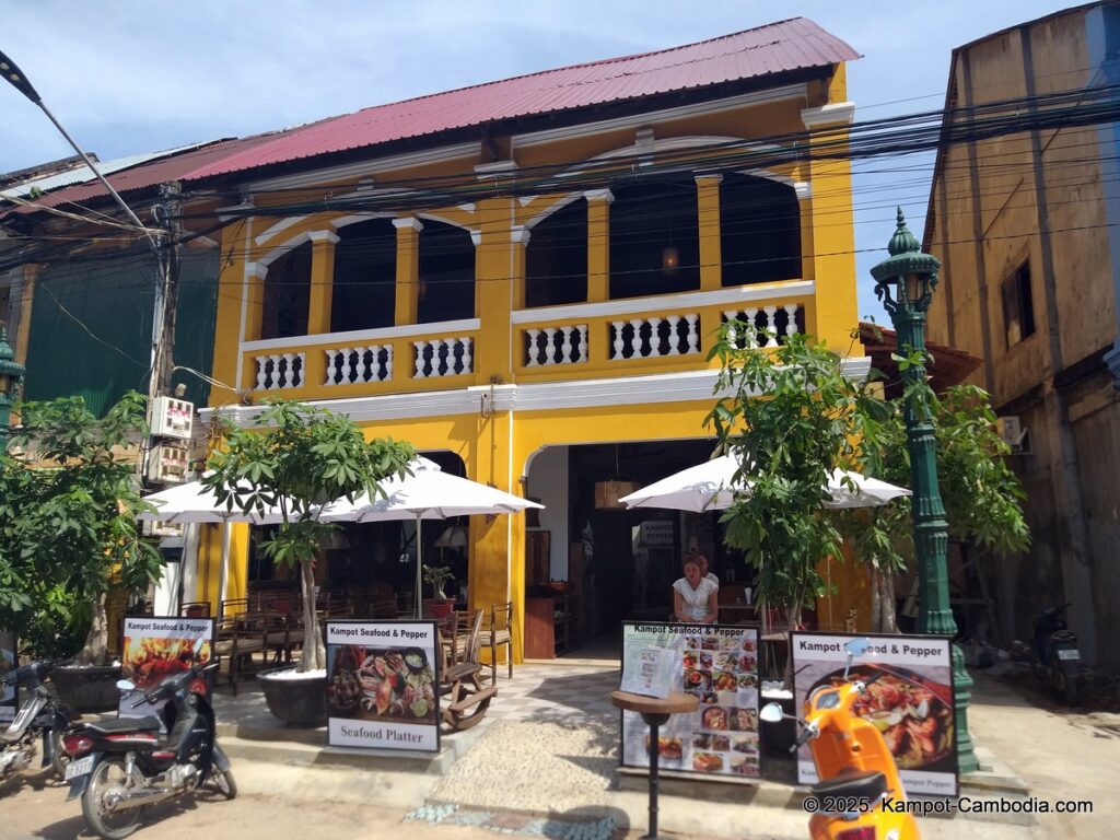 kampot seafood & pepper restaurant in kampot, cambodia