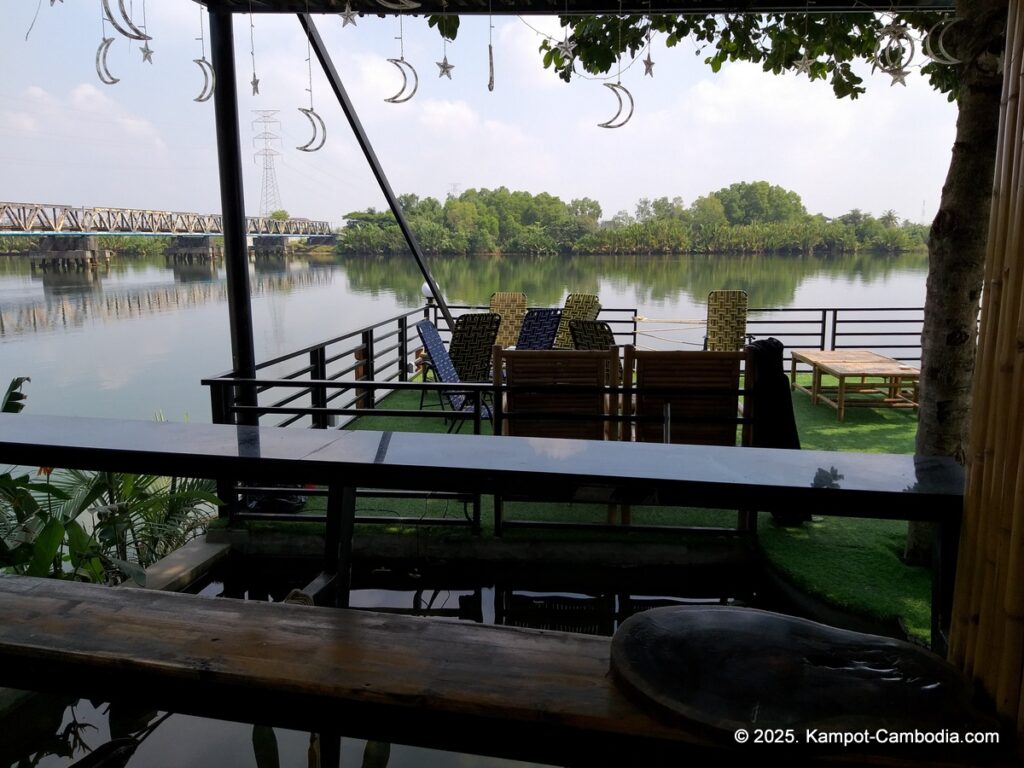 railway bridge bungalows in kampot cambodia