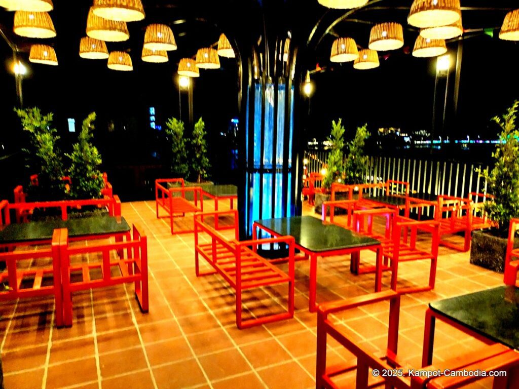 park inn hotel in kampot cambodia and skybar