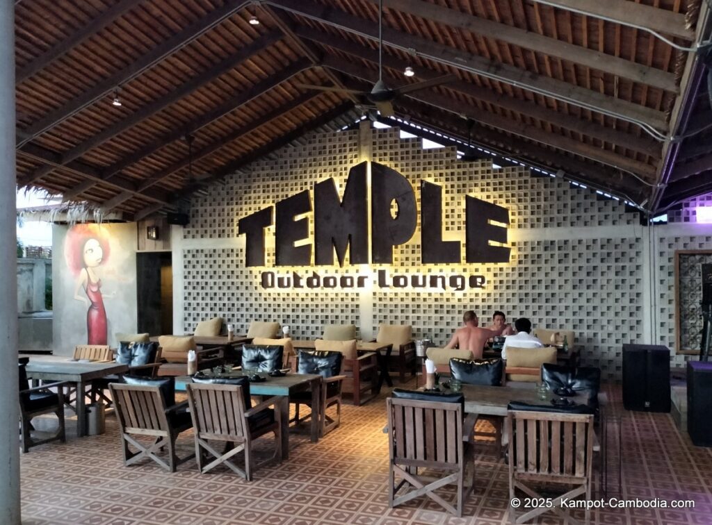 temple outdoor lounge and club in kampot cambodia