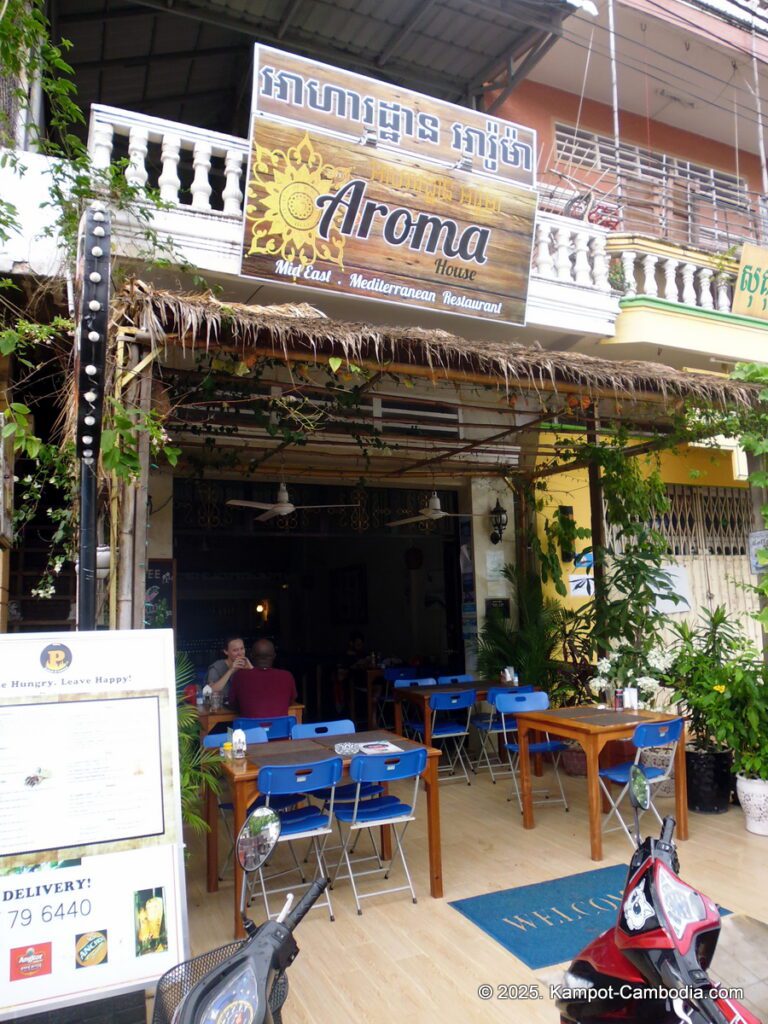 aroma house mediterranean restaurant kampot cambodia