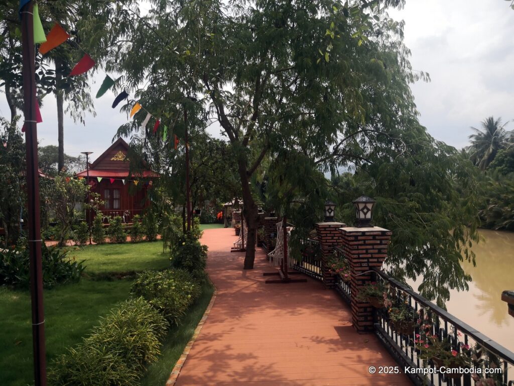 Mlup tnout dorng prek resort in Kampot, Cambodia