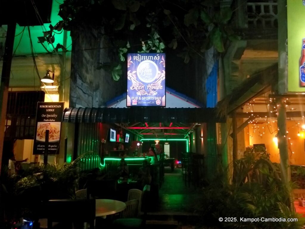 beer house no. 1 bar in kampot cambodia