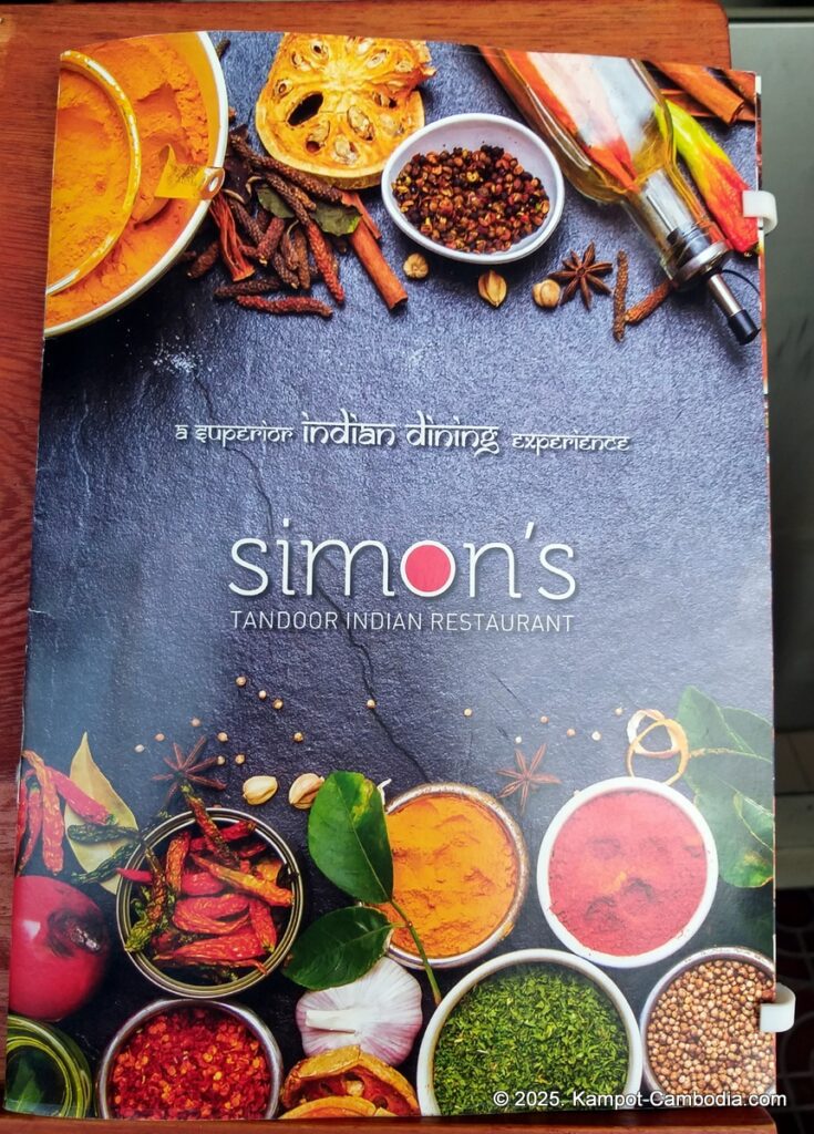 simon's indian restaurant in kampot cambodia