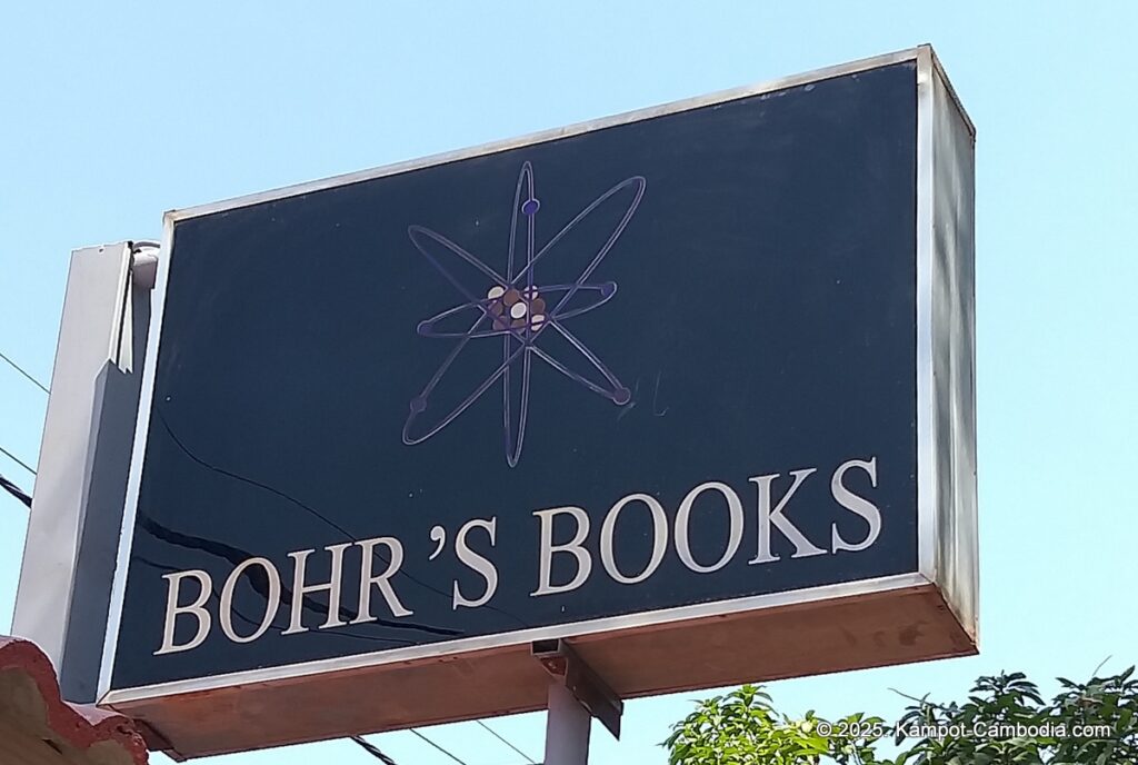 bohr's books and coffee in kampot cambodia