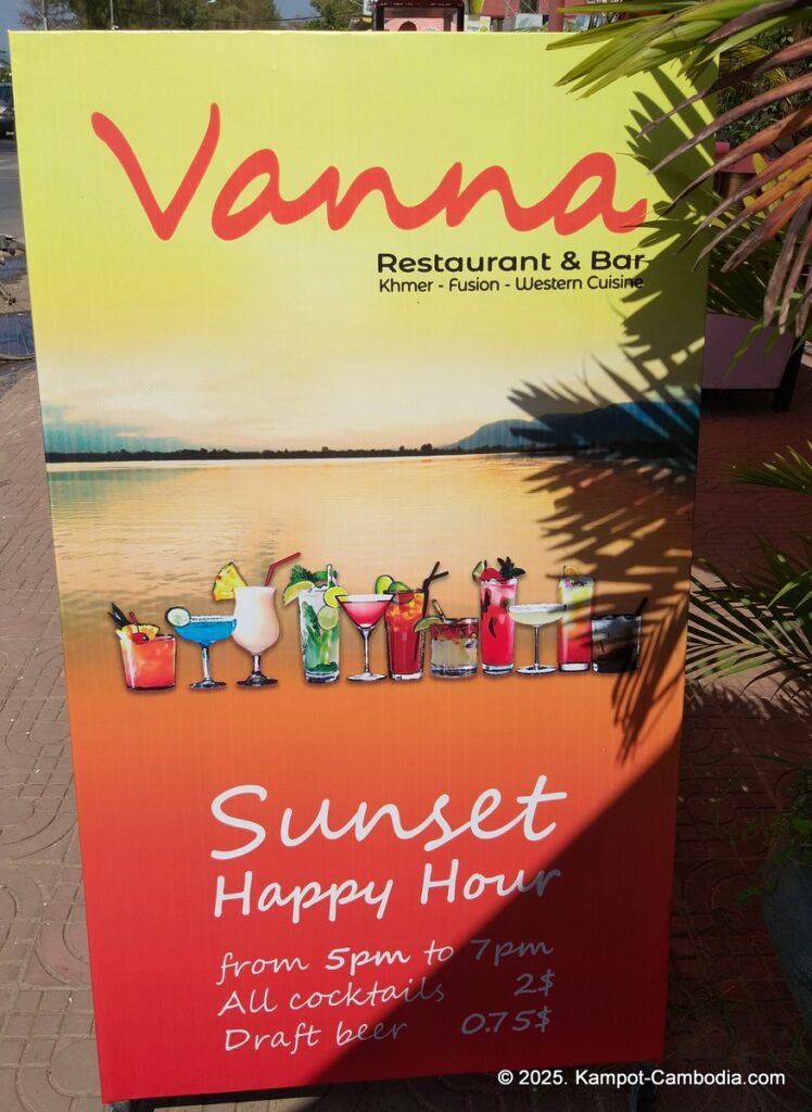 vanna restaurant in kampot cambodia