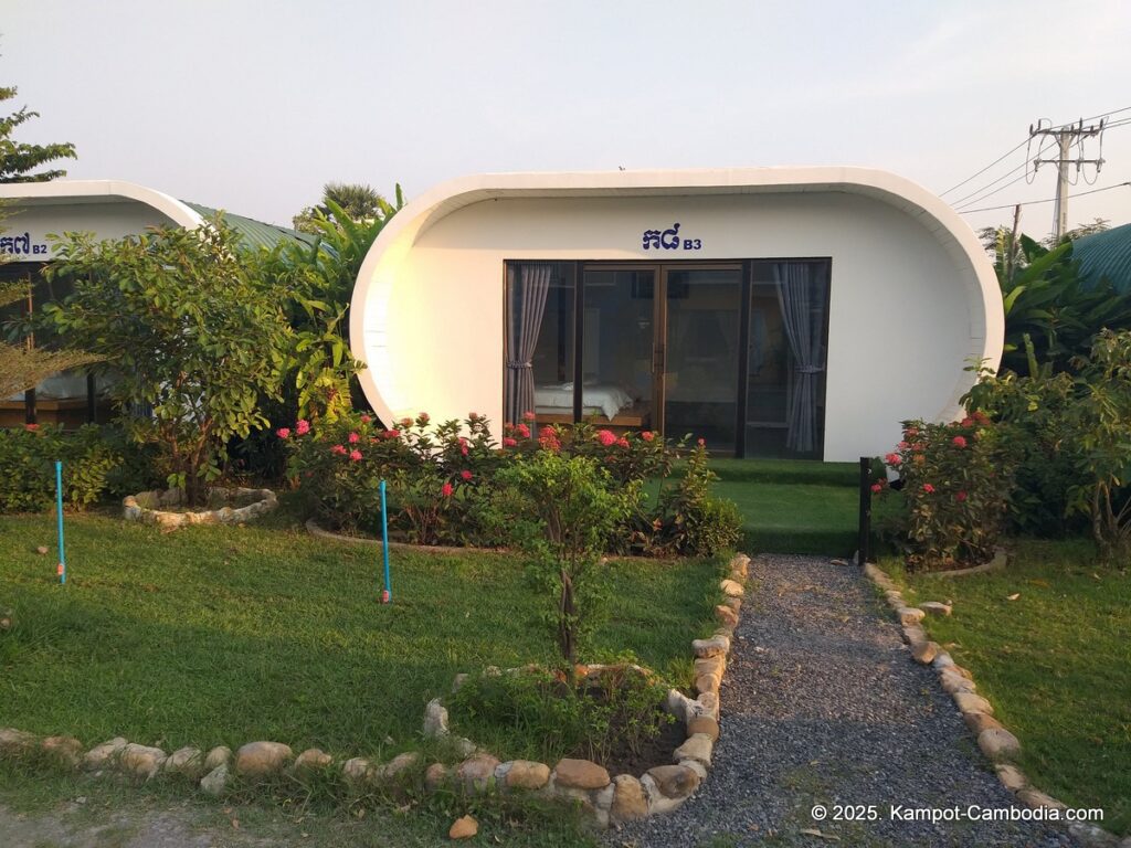 railway bridge bungalows in kampot cambodia