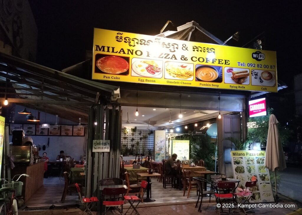 Milano Pizza in Kampot, Cambodia