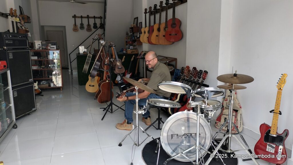 no strings attached musical instrument store in kampot cambodia