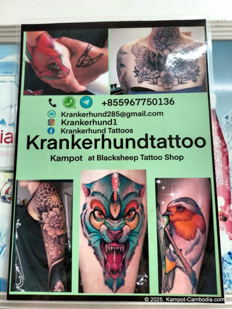 Tattoos in Kampot, Cambodia