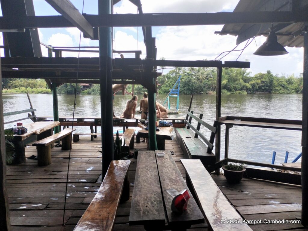 arcadia backpacker River in Kampot cambodia