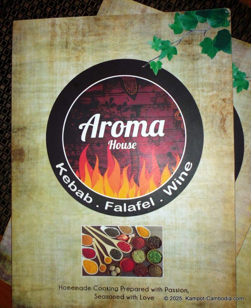 aroma house mediterranean restaurant kampot cambodia