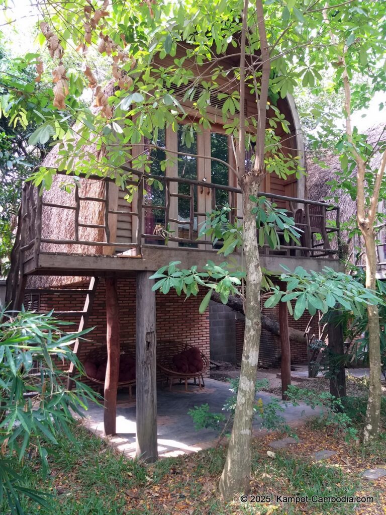 bamboo bungalows in kampot cambodia