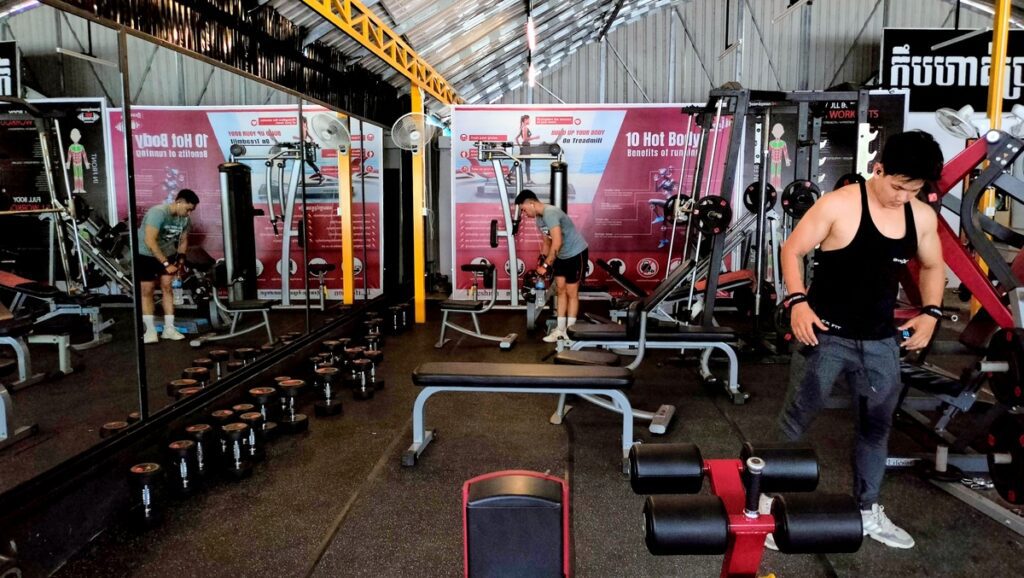 vk fitness club in kampot cambodia. gym.