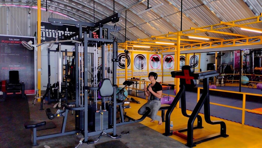 vk fitness club in kampot cambodia. gym.