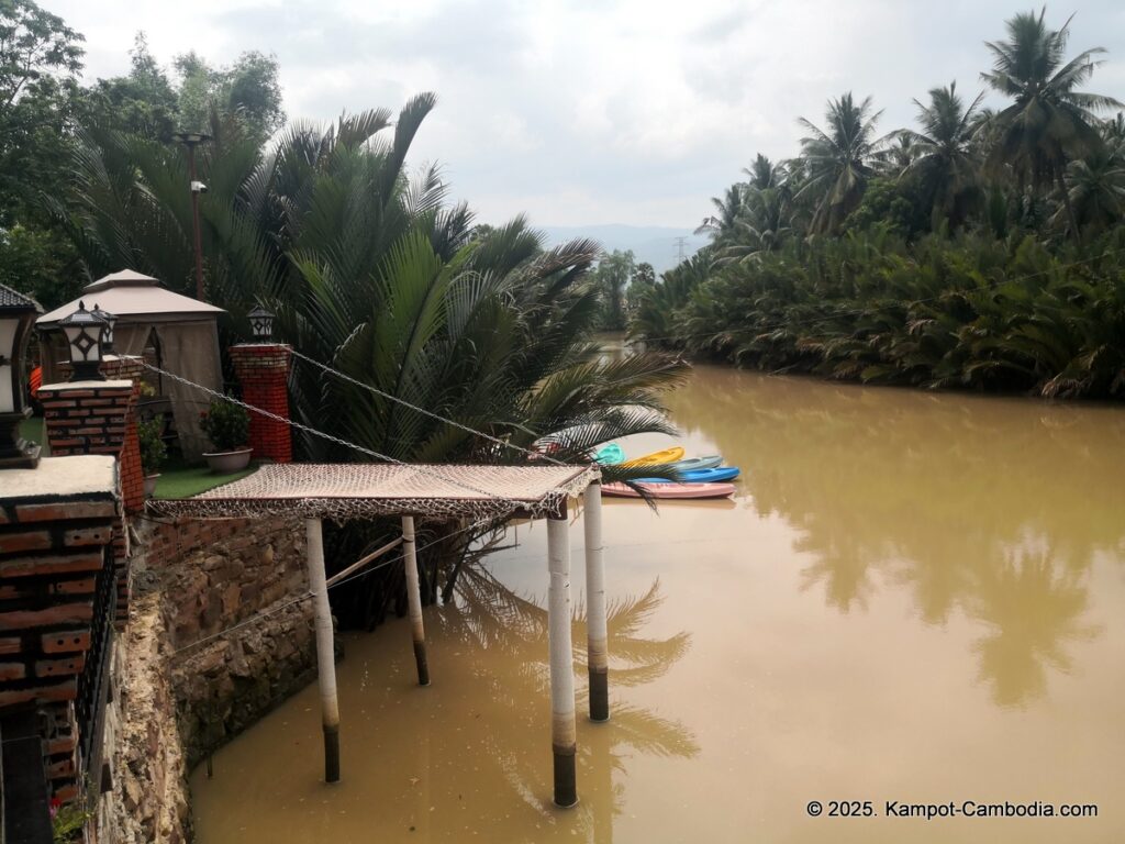 Mlup tnout dorng prek resort in Kampot, Cambodia