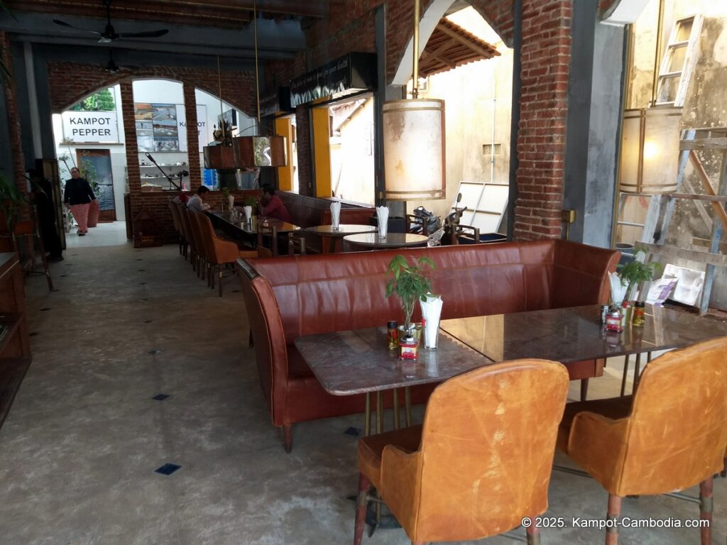 kampot seafood & pepper restaurant in kampot, cambodia