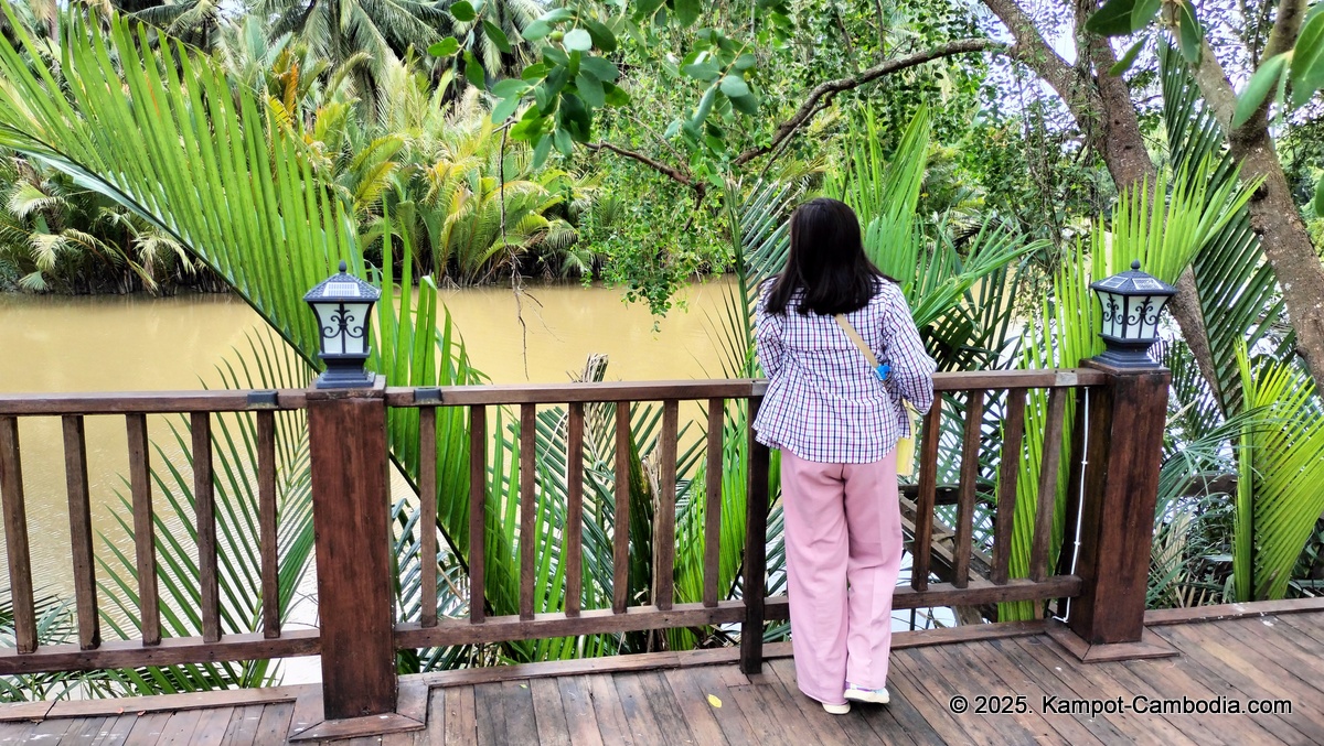 kampot tropical village in cambodia