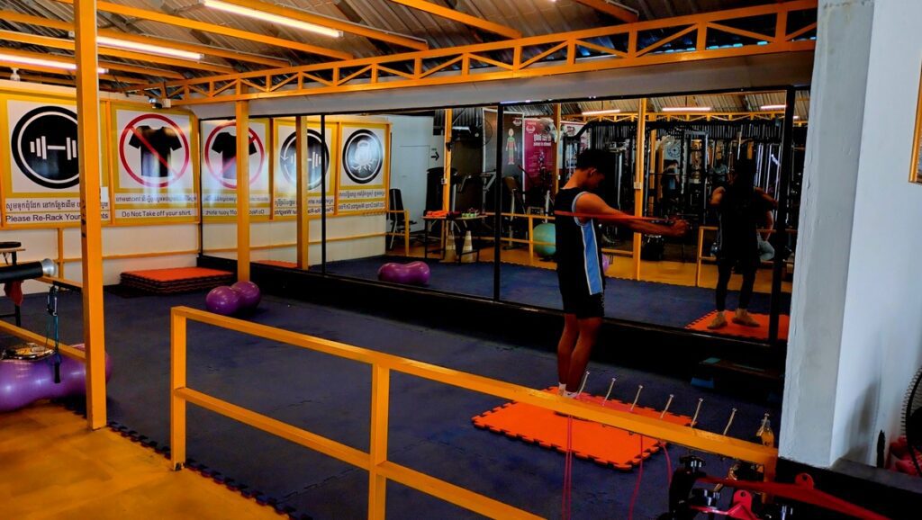 vk fitness club in kampot cambodia. gym.