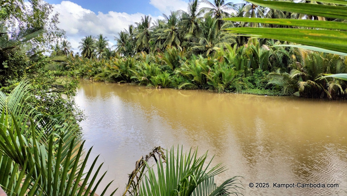 kampot tropical village in cambodia