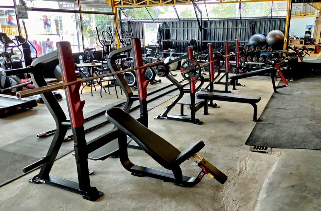 vk fitness club in kampot cambodia. gym.