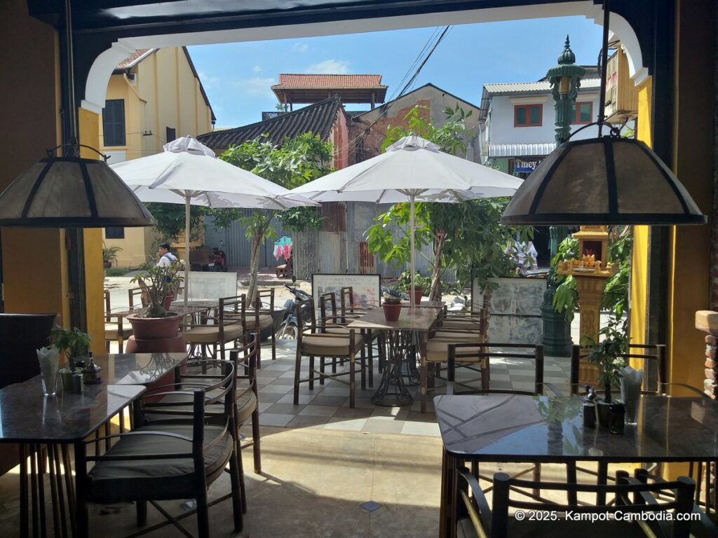 kampot seafood & pepper restaurant in kampot, cambodia