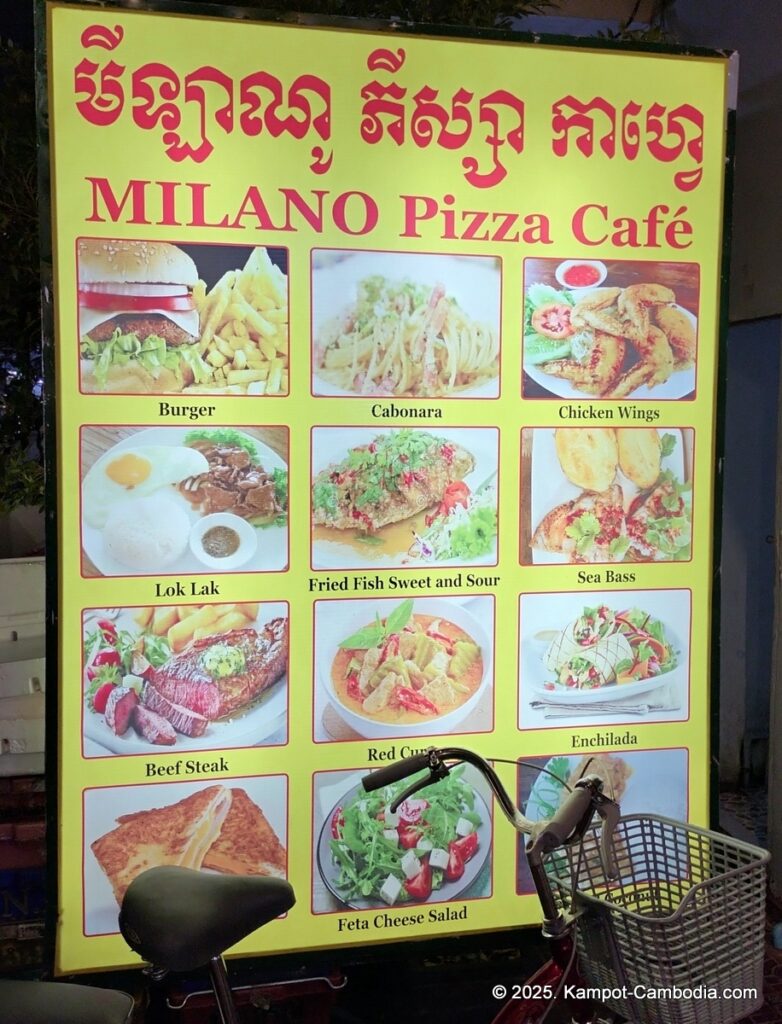 Milano Pizza in Kampot, Cambodia