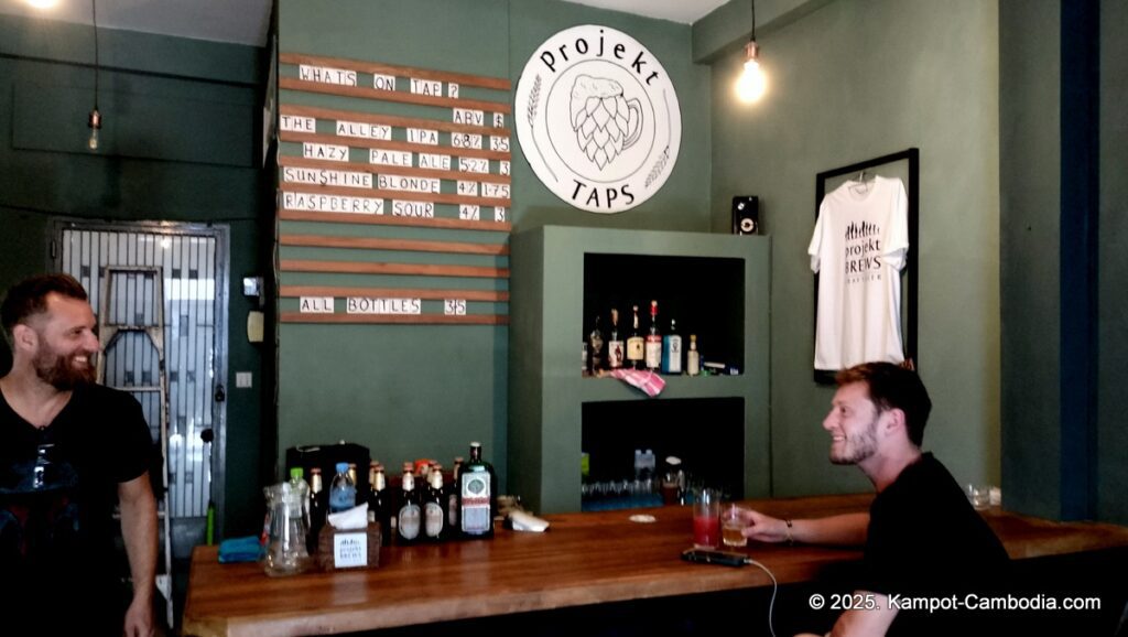 projekt taps microbrewery in kampot cambodia