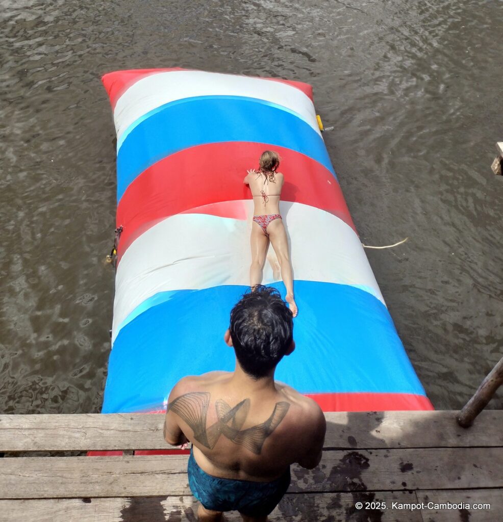 arcadia backpacker River in Kampot cambodia