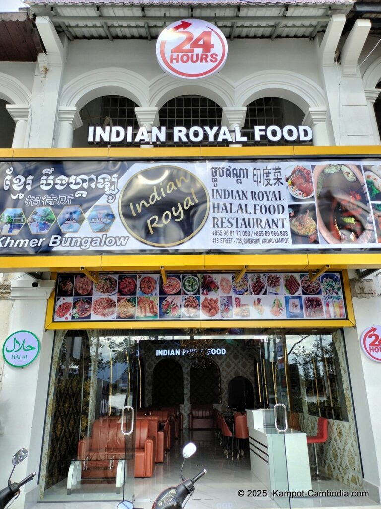 Indian Royal Halal Restaurant in Kampot cambodia