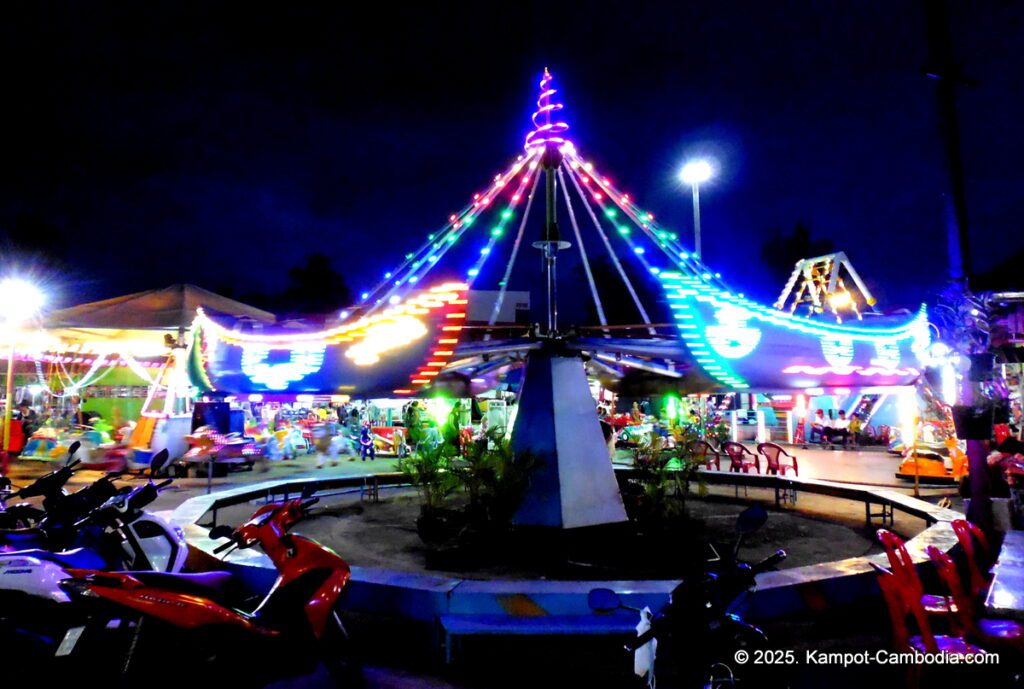 kampot night market in cambodia