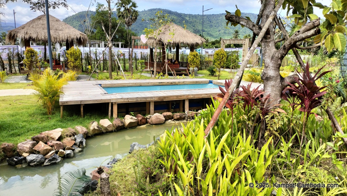 kampot tropical village in cambodia